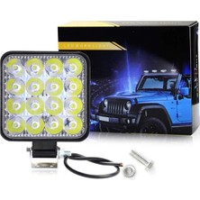 16 LED Çalışma Lambası 12-24V Off Road Atv Römork Sis Işık