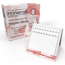 Daders Home Tek Kullanımlık Çubuk Kan Taşı, Erkekler ve Kadınlar Için Ufak Jilet Kesikleri ve Manikür Pedikür Uygulamalarında Kanamayı Durdurur, 20'li 4 Paket