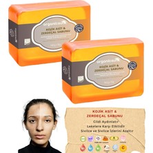 Daders Home Kojik Asit & Zerdeçal Sabunu 2 Adet x 140 gr Leke ve Sivilce Karşıtı Kojic Acid - Kolajen - Aha Bha - C Vitamini - Hyaluronic Acid - Shea Butter Yağı Içerikli Aydınlatıcı Sabun