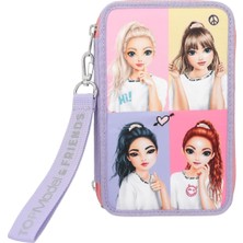 Daders Home 12591 3 Bölmeli Doldurulmuş Shots Sevimli Nakış Detayları, Kalem Kutusu, Cetvel, Vb, Çok Renkli, Küçük