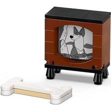 Daders Home ve 101 Dalmaçyalı Köpek Yavruları 43271-6 Yaş ve Üzeri Kız ve Erkek Çocuklar Için 2 Dalmaçyalı Yavru Köpek Karakteri ve Kemik Içeren Oyuncak Yapım Seti (268 Parça)