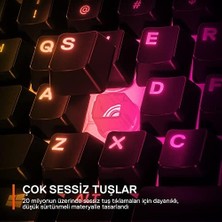 Daders Home Steelseries Apex 3 Tkl Türkçe Gaming Klavye Tenkeyless, 8 Bölge Rgb Aydınlatma Türkçe Qwerty