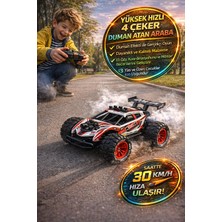 Toyfest Uzaktan Kumandalı Araba 4x4 Şarjlı 30 Km Hızlı Dumanlı Off Road Rc Araba 1:18 2.4ghz