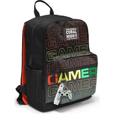 Daders Home Dört Bölmeli Siyah Gri Gamer Ortaokul Çantası - Erkek Çocuk