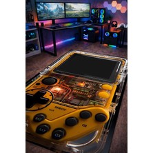 Gxeart Sarı Retro Oyun Konsolu 3D Tasarım Yıkanabilir Kaymaz Taban Halı