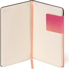 Daders Home - Beyaz Sayfalı Not Defteri, M Beden, Fildişi Renkli Kağıttan, 90 G/m², 192 Sayfa, Yumuşak Kapak, Lastik Bant, Boyut 13 x 21 Cm, Hour