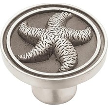 Daders Home Pirinç PBF657-BSP-C1 35 mm Deniz Yıldızı Mutfak Donanım-Dolap Tokmak, PBF657-BSP-C1