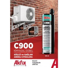 Daders Home C900 Poliester Kimyasal Dübel, 345ML, ve Taş Yüzeyler Için, Ağır Yük Montaj Yapıştırıcısı, Hızlı Kürleşen, Dikey Yüzey Uyumlu