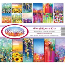 Daders Home Floral Blooms Karalama Defteri Kiti Kağıt El Sanatları