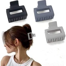 Daders Home Kadın Gri Tonlar 3'lü Toka Seti, Toka Organizer, Toka, Kız Çocuk Toka, Kadife Toka