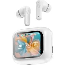 Daders Home Bluetooth Kablosuz Kulaklık LED Dokunmatik Ekranlı Şarj Kutusu Renkli LCD Hızlı Bağlantı