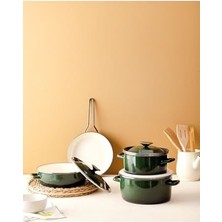 Daders Home La Garde Kısa Tencere Yeşil 24 cm