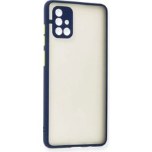 Poyraz Market Newface Samsung Galaxy A71 Kılıf Montreal Silikon Kapak - Lacivert
