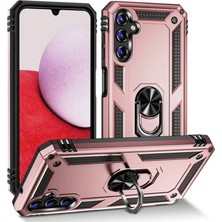 Poyraz Market Newface Samsung Galaxy A04S Kılıf Sofya Yüzüklü Silikon Kapak - Rose
