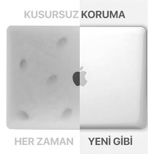 Daders Home Pro M1 / M2 13'' ile Uyumlu Sert Polikarbonat Koruyucu Kılıf (A1706/A1708/A1989/A2159/A2251/A2289/A2338) (Super Şeffaf)