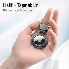 Daders Home Buff Tagsafe Hooksteel Taşınabilir Anahtarlık Darbeye Dayanıklı Metal Askılı Airtag Kılıf (Siyah)
