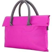 Daders Home BYN-EL009 Wtxpro Su Geçirmez Kumaş 13-14 Inch Bayan Laptop, Notebook, Air El Çantası- Tote Bag- Fuşya