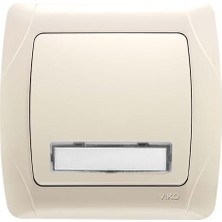 Daders Home Carmen Krem Işıklı Etiketli Zil 24V Çabuk Bağlantı