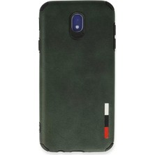 Poyraz Market Newface Samsung Galaxy J7 Pro / J730 Kılıf Loop Deri Silikon - Yeşil