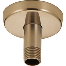 Daders Home U4996-CZ Duş Kolu ve Flanşı, Şampanya Bronz