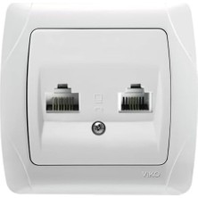 Daders Home Carmen Beyaz Data ve Nümeris Cat6 ve Cat3