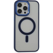 Poyraz Market Newface Apple iPhone 14 Pro Kılıf Room Magneticsafe Silikon - Lacivert