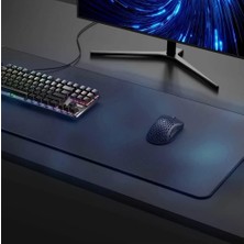 Daders Home Pro Edition - Dikişli Kenar 70X30, 90X40, 100X50 ve 120X60 cm Oyuncu Gaming Mouse Pad (Siyah, 90X40 Cm)