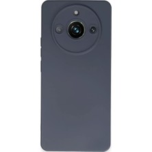 Poyraz Market Newface Realme 11 Pro Kılıf Nano Içi Kadife Silikon - Gri