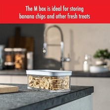 Daders Home Fresh & Save Cube Saklama Düzenleyici, 5 Parçalı Orta Set, Kiler Düzenleyiciler ve Depolama, Plastik, Bpa Içermeyen Hava Geçirmez Kuru Gıda Saklama Kabı, Muz Cipsi, Kuruyemiş ve Daha