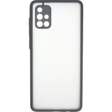 Poyraz Market Newface Samsung Galaxy A71 Kılıf Montreal Silikon Kapak - Gri