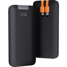 Daders Home 10000 Mah 22.5W Hızlı Şarj Kendinden Kablolu Powerbank Pb-55