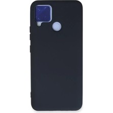 Poyraz Market Newface Realme C15 Kılıf Nano Içi Kadife Silikon - Lacivert