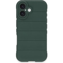 Poyraz Market Newface Apple iPhone 16 Plus Kılıf Optimum Silikon - Koyu Yeşil