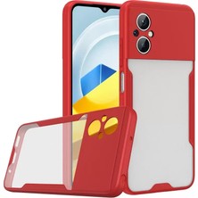 Poyraz Market Newface Xiaomi Poco M5 Kılıf Platin Silikon - Kırmızı