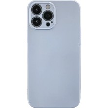 Poyraz Market Newface Apple iPhone 13 Pro Max Kılıf Nano Içi Kadife Silikon - Sky Blue