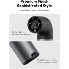 Daders Home Taşınabilir Taşınabilir Fan, Güçlü Turbo Mini Fan, 19000 Rpm Yüksek Hızlı Aero Pro, 15H Maksimum Soğutma Süresi, 6 Hız Alüminyum Kılıf, Cep Şarj Edilebilir Kişisel Küçük Seyahat Hediyeleri