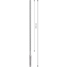 Daders Home 1x Pro Sds Plus-5x Kırıcı Delici Delme Ucu (Donatılı,, Ø 6,50 Mm, Professional Aksesuar Kırıcı Delici)