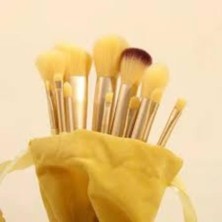 Daders Home 13’lü Sarı Makyaj Fırça Seti – Profesyonel Yumuşak Kıl Fırçalar – Fondöten, Allık, Far ve Göz Makyajı Için Kusursuz Uygulama