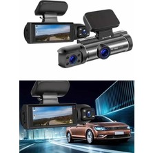 Poyraz Market Araç Içi Full Hd Kamera Ön ve Arka Kameralı Ekranlı Araç Kamerası