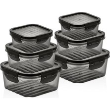 Daders Home Life 6 Adet Vakumlu Sızdırmaz Saklama Kabı Seti 400ML 800ML 1400ML MIT1087