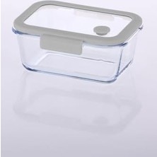 Daders Home Glace Vakumlu Cam Saklama Kabı 800 ml Gri