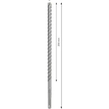 Daders Home Sds-Plus-5x Kırıcı Delici Ucu, 10 x 260 Mm, 1 Adet