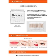 Daders Home Çift Taraflı Yüzde Yüz Saf Pamuklu Çubuk Cotton Swabs 300 Adet