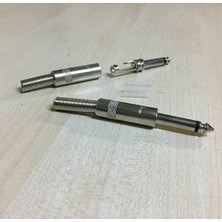 Daders Home 6.3mm Erkek Lehimlik Konnektör Çivi Mono Jak 6.3 Amfi Jack