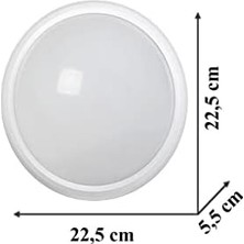 Daders Home 20W Siyah Ledli Tavan Armatürü 6400K Beyaz Işık - Siyah Kasa