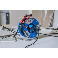 Daders Home IP44 Ticari/şantiye Kablo Makarası, 40 M - Özel Plastik (Şantiye Kullanımı ve Dış Mekanda Sürekli Kullanım, Almanya'da Üretilmiştir) Mavi