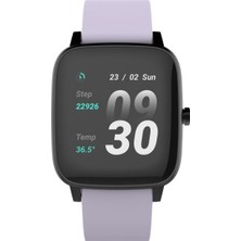 Daders Home Beemedic Ateş Ölçerli Akıllı Saat Lila (Lila)