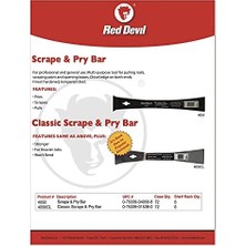 Daders Home Red Devil 4050CL Klasik Kazıma ve Gözetleme Çubuğu, 6'lı Paket, 6'lı Paket