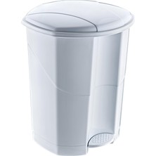 Daders Home Pedallı Çöp Kovası 11 Lt Metalik Gri