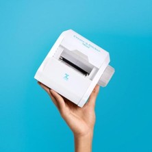 Daders Home Küçük Işletmeler ve Kendin Yap El Sanatları Için Çıkartma, Mini, 2,5 Inç Çıkartma ve Etiketleme Makinesi, Taşınabilir, Kalıcı Yapıştırıcı Içerir, Önceden Yüklenmiş (XRN250-CFTEN), Mavi/gri